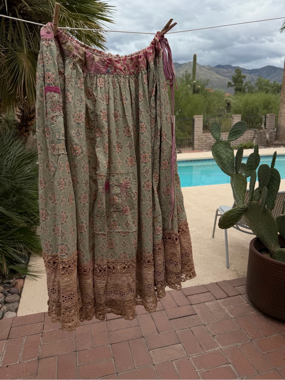 Super soft magnolia pearl cotton skirt - Picture 7 of 7